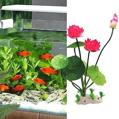 POPETPOP 8pcs Artificial Aquarium Plants Fake Aquarium Plants