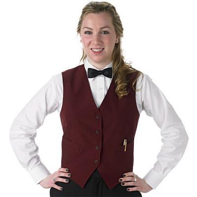 Henry Segal Women's Customizable Burgundy Basic Server Vest - M