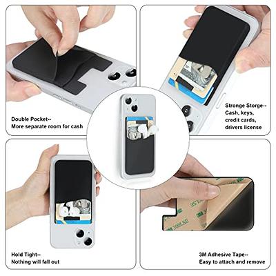 Dual Pocket Cell Phone Wallet Black