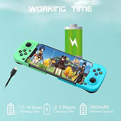 Mobile Gaming Controller for iPhone iOS Android PC, Wireless Gamepad  Joystick for iPhone 14/13/12/11, iPad, MacBook, Samsung Galaxy S22/S21/S20,  TCL, Tablet, Call of Duty, Apex, with Back Button 