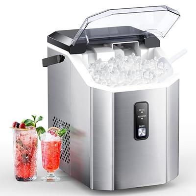 Nugget Ice Makers Countertop,33 Lbs/Day Sonic Ice Maker,Countertop