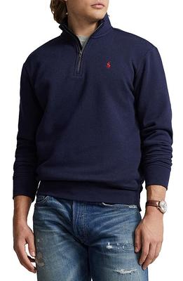 Polo Ralph Lauren Colorblock Logo Quarter Zip Sweatshirt, Nordstrom