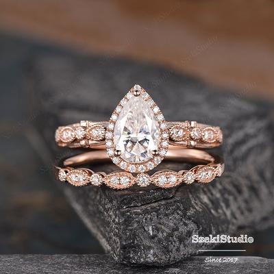 How to Stack: Vintage Floral Engagement Rings, Bridal Ring Stacks