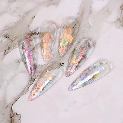 6 Boxes Opal Iridescent Flakes Nails Sequins Mother of Pearl Shell Crystal  GlitterReflective Nails Art Paillettes Sparkly Irregular Thin Gel Polish  Powder Manicure Supply for Decoration - Yahoo Shopping