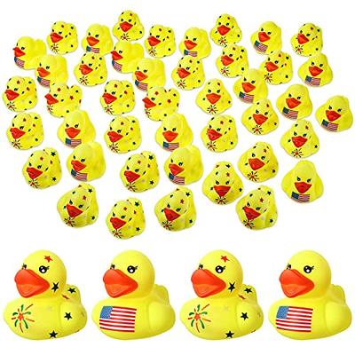 48 Pcs Patriotic Rubber Ducks 4th of July Labor Day Rubber Ducks