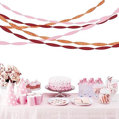 Rose-Gold Pink-Purple Party-Decorations Streamers Garland - 52Ft Baby  Shower