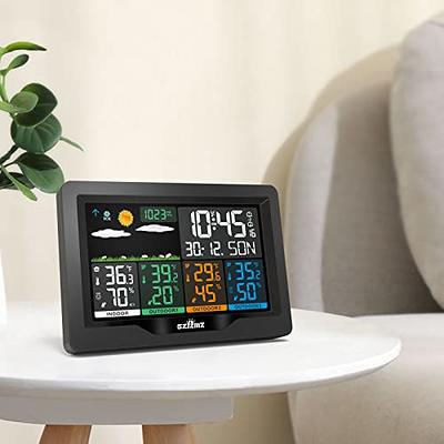 Weather Stations Wireless Indoor Outdoor with Multiple Sensors, SZFZMZ  Color Display Weather Station Indoor Outdoor Thermometer Wireless Weather  Forecast Station, Digital Atomic Clock with Backlight - Yahoo Shopping