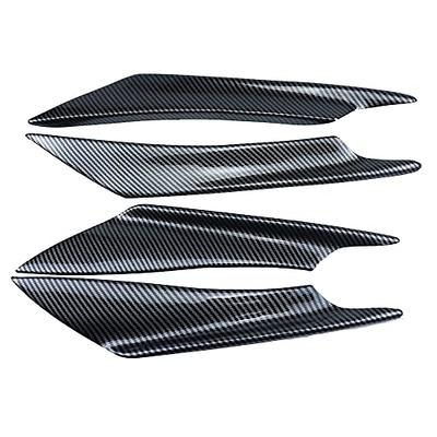 12 Pcs Universal Car Spoiler Canards Kit Front Bumper Lip Splitter