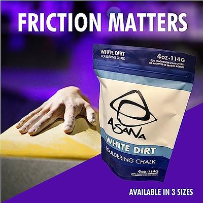 Asana White Dirt Climbing Chalk (4oz, 114g) Premium Bouldering