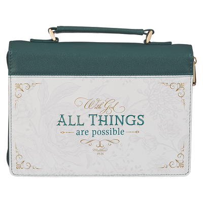 With God All Things Are Possible  Canvas Zipper Pouch – Scripture And Grace