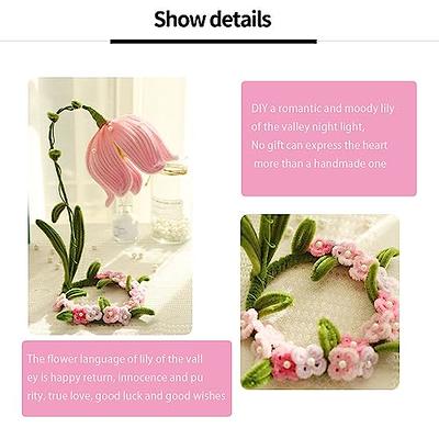 1 Set Pipe Cleaners Crafts Flexible Bendable Wire Chenille Stems DIY Tulip  Bouquet Making Kit Kids