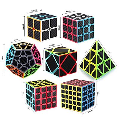 Magic Cube Set, Educational Speed Cubes 3 Pack of 2x2x2 3x3x3 Pyramid  Smooth Puzzle Cube