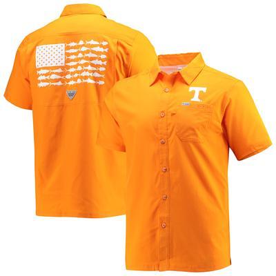 Men's Columbia Charcoal Tennessee Volunteers Terminal Tackle Omni-Shade  Raglan Long Sleeve T-Shirt