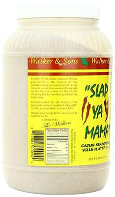 Slap Ya Mama All Natural Cajun Seasoning from Louisiana, 1 each of  Original, Hot, White Pepper & Low Sodium, Variety Pack of 4