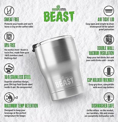 Beast 20 oz Tumbler Stainless Steel Vacuum Insulated Coffee Ice Cup Double  Wall Travel Flask (Purple)