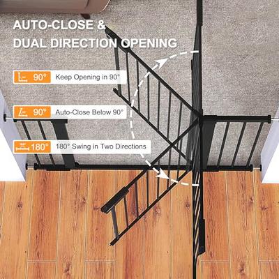 Baby Gate, 36'' Extra Tall 29.5-48.8'' Wide Toddler Gates for Doorway Stairs