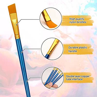 Paint Brushes Set, 20 Pcs Paint Brushes for Acrylic Painting, Oil  Watercolor Acrylic Paint Brush, Artist Paintbrushes for Body Face Rock  Canvas, Kids Adult Drawing Arts Crafts Supplies, Skyblue