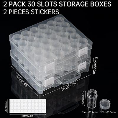 30 Slots Diamond Painting Storage Containers, Bead Organizer Box