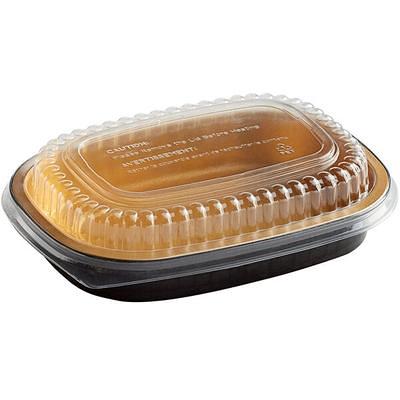 ChoiceHD Smoothwall Silver Medium Foil Entree / Take-Out Pan