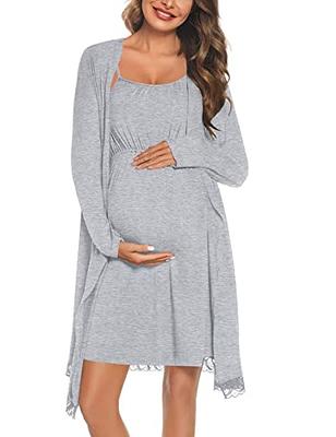 Soft Labor Delivery Nursing Nightgown Maternity Dress – Glamix