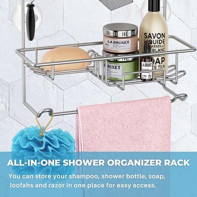 KeFanta Shower Caddy over Shower Head, Rustproof Shampoo Holder