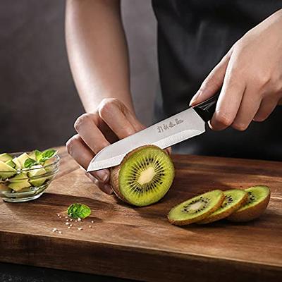 Cooking Kiwi Knives set 4 pcs Kitchen Knife Stainless steel Blade Wood  Handle