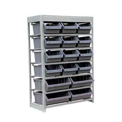 King's Rack 5-Tier Steel Storage Rack Boltless Shelving Tier Height Adjustable 42 W x 16 D x 72 H. - Black GT0902BK