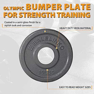 BalanceFrom Cast Iron Plate Weight Plate for Strength Training,  Weightlifting and Crossfit, 1-Inch or 2-Inch, Standard or Olympic