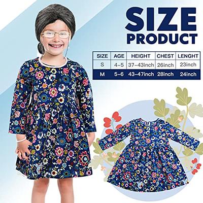 Girls Old Lady Costume Kit