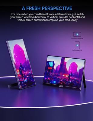 ARZOPA 16.1'' 144Hz Portable Monitor, 100% sRGB 1080P FHD Kickstand  Portable Gaming Monitor with HDR, Ultra Slim, Eye Care, External Second  Screen for