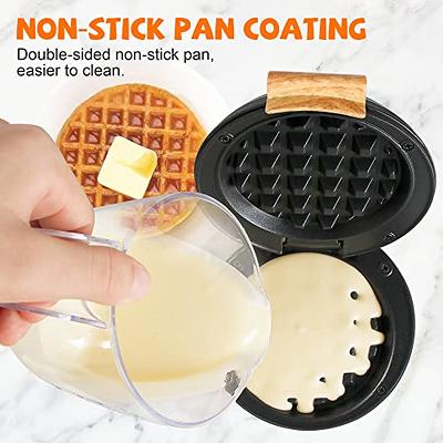 CROWNFUL Mini Waffle Maker Machine, 4 Inch Chaffle Maker with Compact  Design, Easy to Clean, Non-Stick Surface, Recipe Guide Included, Perfect  for Breakfast, Dessert, Sandwich, or Other Snacks, Black - Yahoo Shopping