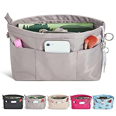 Deago Handbag Organizer Felt Insert Bag in Bag with Zipper Purse