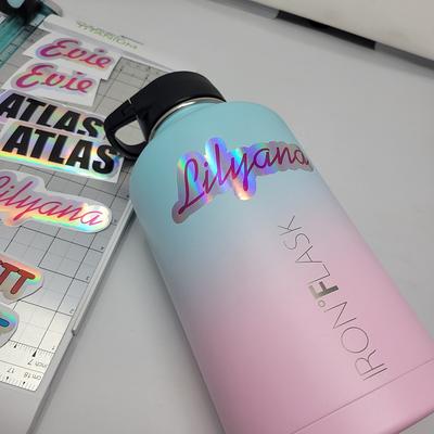 Personalized Holographic Sticker Decal - Custom Print Logo Text