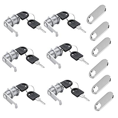 Tidorlou 4 Pack Combination Cabinet Lock, Password Coded Cabinet Lock,Combination Cam Locks with 1-1/8'' Cylinder Chrome Finish,Security Locks for