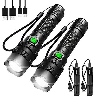 Rechargeable LED Flashlights High Lumens, 900,000 Lumen Brightest  Flashlight with 5 Modes and Waterproof, Long Lasting Powerful Handheld  Bright