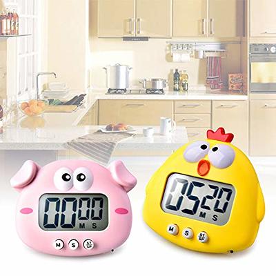 Cute Cartoon Chicken Pig Electronic LCD Digital Countdown Kitchen Timer  Cooking Baking Helper Reminder Tool Küchentimer Analog Lustig - Yahoo  Shopping