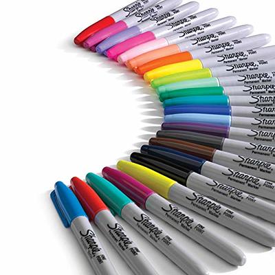 SHARPIE Color Burst Permanent Markers, Fine Point, Assorted Colors