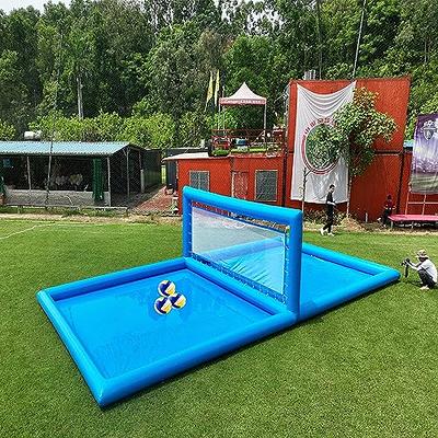 Buy Inflatable Volleyball Court for Backyard Beach Pool with Electric Pump,  Huge Outdoor Inflatable Volleyball Pool for Home Use Water Volleyball Sport  Game Online at desertcartINDIA