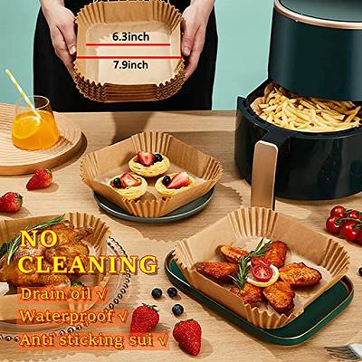 Air Fryer Disposable Paper Liner Air Fryer Natural Parchment Paper  Non-Stick Air Fryer Liners