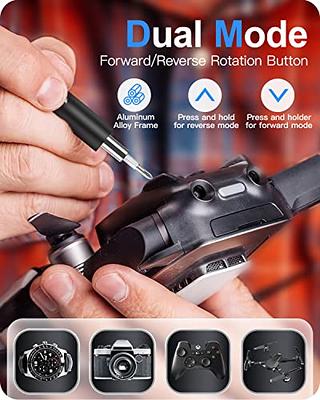 Kingsdun Mini Precision Electric Screwdriver Set with 100 Magnetic Bits,  LED Light & 20-Bit Tool Set Handy Repair Tool for Phone Watch Camera Laptop  