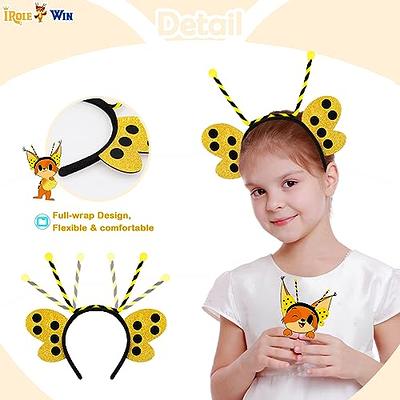 iROLEWIN Boys-Bee-Costume for Toddler Kids Ladybug-Costume for Girls  Halloween Dress-up Cape Mask and Headband Party Favors