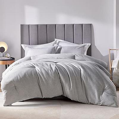 Bedsure Queen Comforter Set - Grey Queen Size Comforter, Soft Bedding for  All Seasons, Cationic Dyed Bedding Set, 3 Pieces, 1 Comforter (90x90) and