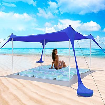 Pop Up Beach Tent Sun Shelter UPF50+, Outdoor Shade for Camping Trips,  Fishing, Backyard Fun or Picnics, 10*10FT 