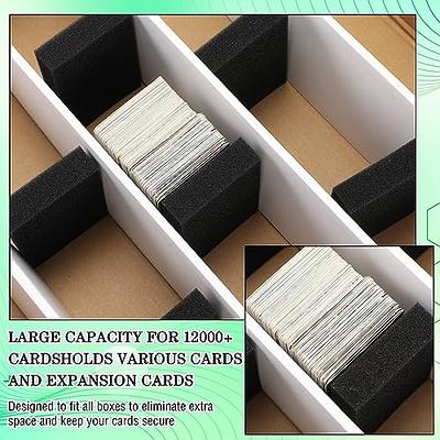 400 Trading Card Storage Box with Dividers Baseball Card Holder for Sports  Cards