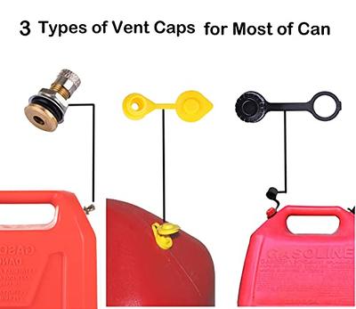 Gas Can Spout Replacement Improved Design Flexible Pour Nozzle Kit with  Gasket Stopper Vent Cap Collar Caps for Old Style Water Gas Container Jug  Pack