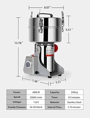 Commercial Electric Grain Grinder Coffee Bean Nuts Mill Grinding