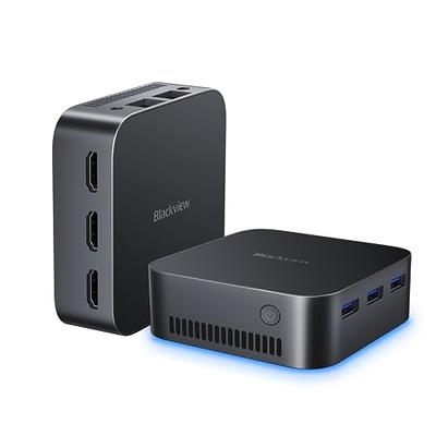 Blackview MP80 Mini PC Intel 12th N95(up to 3.4GHz), 16GB LPDDR5 512GB M.2  SSD Mini Desktop Computers Windows 11 Pro, Support Dual LAN, 3 HDMI, 2.4/5G  WiFi, 4K UHD - Yahoo Shopping