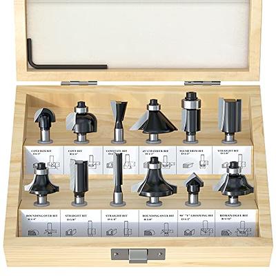 Roundover Router Bit Set (4-Piece)