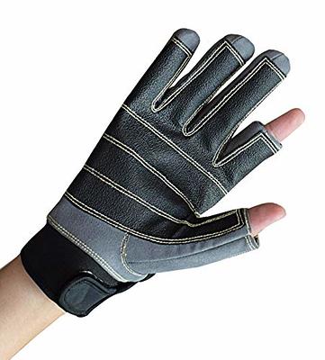  Southern Fin Apparel Kayak Fishing Gloves for Men Women Kids  UPF50+ UV Sun Protection Fingerless Flyfishing, Rowing, Kayaking, Paddling,  (Black, Small/Medium) : Sports & Outdoors