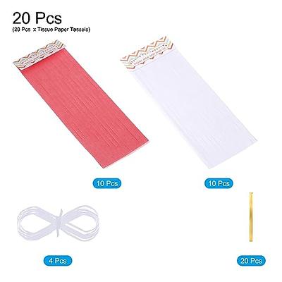 MECCANIXITY 20Pcs White,Red Tassel Garland Banner with Rope Tissue Paper  Tassels Party Tassels DIY Kits for Wedding Birthday Party Decoration -  Yahoo Shopping